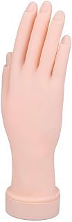 Silicone Hand for Nail Practice, Flexible & Bendable Practice Hand with Realistic Nail Beds, Nail Learning Kit for Beginners and Professional Techs