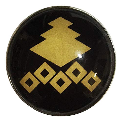 家紋ピンバッジ 20mm 三階菱に釘抜き 三好長政