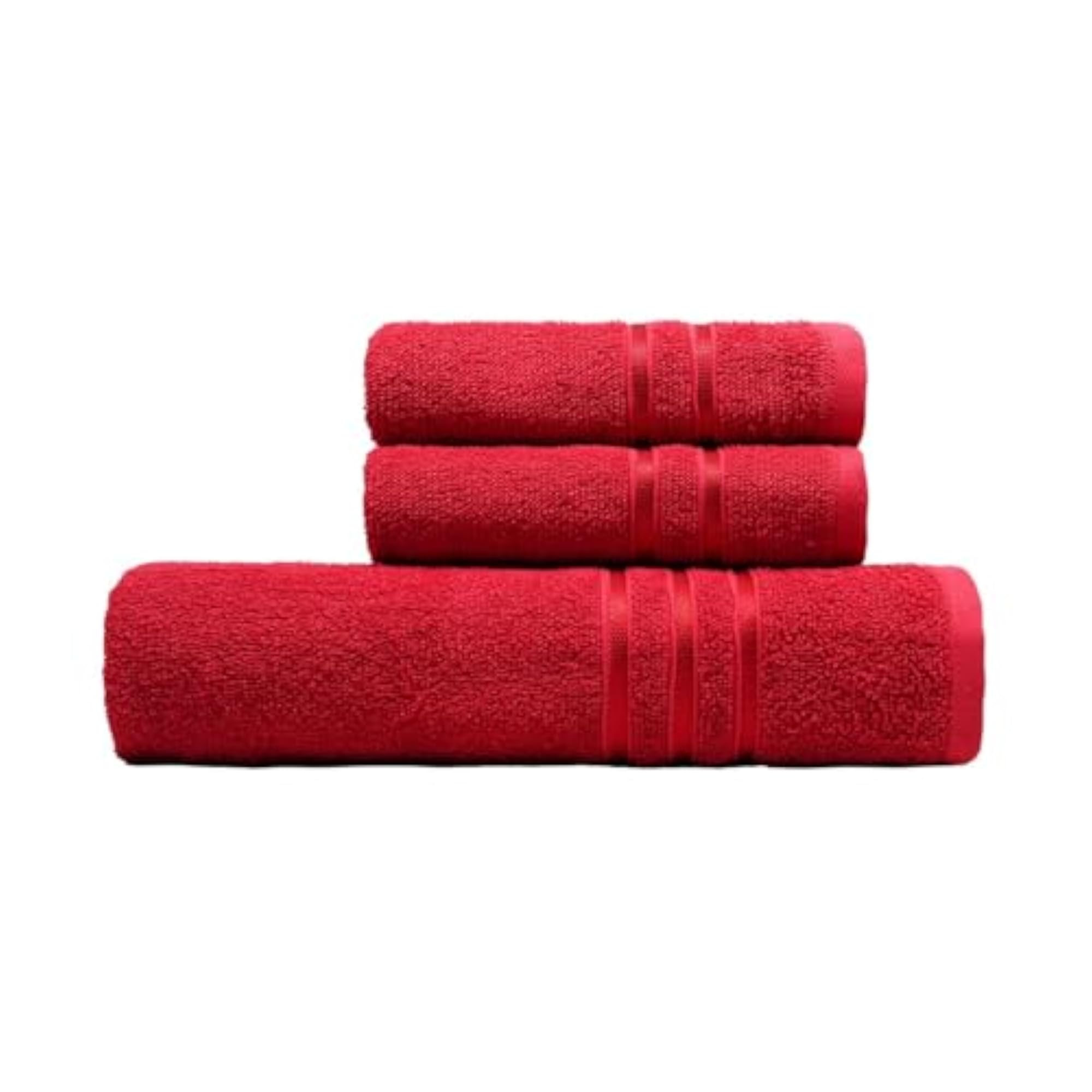 Tangy Tomato 3 Pcs Cotton Towel Set
