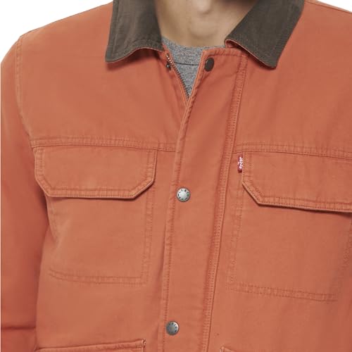 Image of Levi's Men's Cotton 4-pocket Depot Jacket With Corduroy Collar
