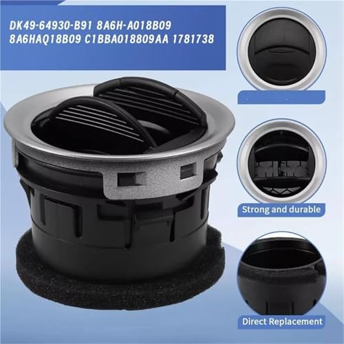 Rejillas de aire acondicionado coche Ford Connect 2009-2013 | Salida salpicadero 4