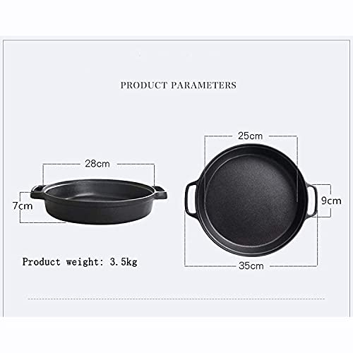 Wok de Hierro Fundido 30 cm Compatible con Cocina a Gas miniatura 3