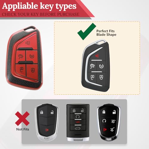 Image of Key Fob Cover for Cadillac escalade, Braided Loop Keychain, Silver