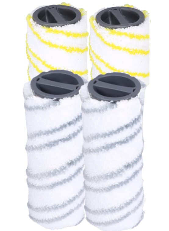 BRIOTA Set Di 4 Rulli Multi-superficie, Set Di Spazzole A Rullo In Microfibra Compatibili Con Karcher FC3 FC5 FC7 FC3D FC5D Rullo Per La Pulizia Dei - Foto 2