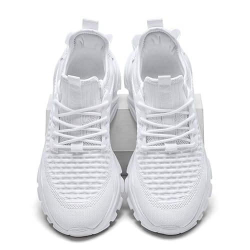 Image of Men's Slip on Walking Shoes Tennis Running Sneakers Lightweight Breathable Casual Soft Sole Comfort Work Gym Trainers