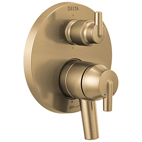 Delta DT27959CZ Trinsic 17 Series Pressure Balanced Valve Trim with Integrated Volume Control and 6 Function Diverter for Three Shower Applications - Less Rough-In Champagne Bronze