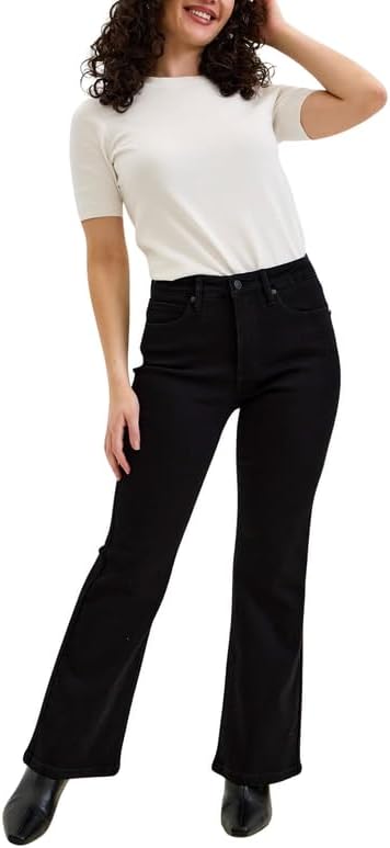 Judy Blue High Waist Tummy Control Classic Black Bootcut Jeans - Petite 29" Inseam