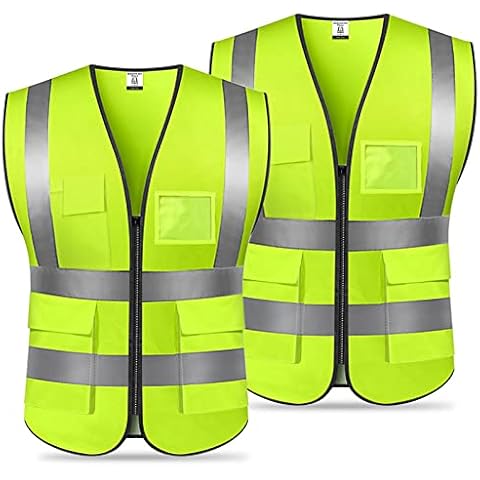 Chalecos de seguridad reflectantes 95Street, 2 Pack Cover