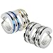 U2U® Pair of 316L Surgical Stainless Steel Edge Strip Color IP Non-Piercing Clip On Round Earrings