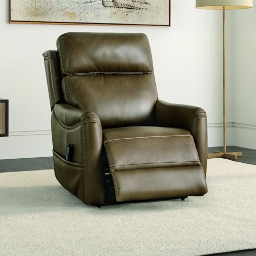 Sillón reclinable eléctrico marrón metal miniatura 2
