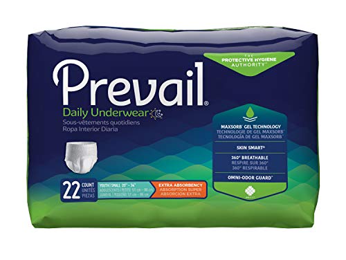 Prevail Extra Underwear, Youth / Small Adult, Pull On, PV-511 - Pack of 22