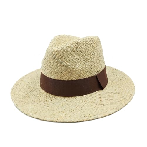 Chapeau de paille de plage pour femmes et hommes style luxe