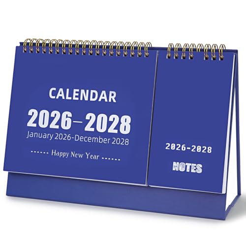 Calendario de escritorio pequeño para organizar el despacho en casa durante 3 años
