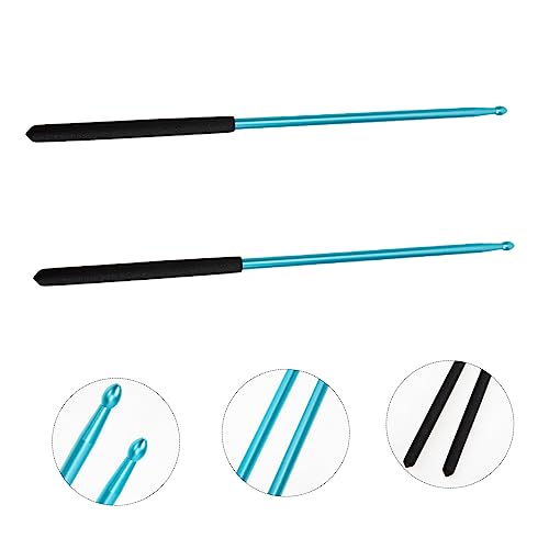 Baquetas 5A de aleación livianas para batería color negro miniatura 7