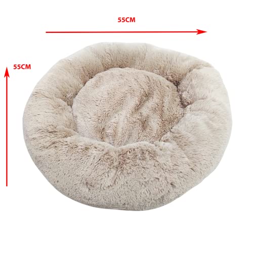 Caminha Pet Nuvem Redonda Gato Cachorro Bege Tamanho M