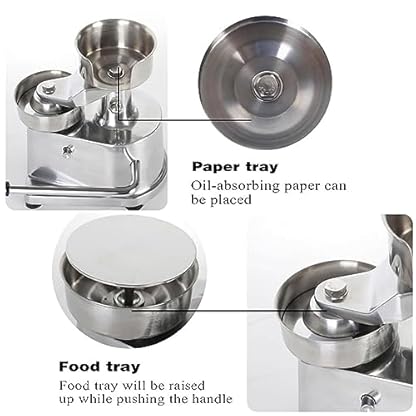 Kommerzielle Maschine, kommerzieller Hamburger-Patty-Maker, manuelle Hamburger-Formungsmaschine mit rutschfestem Griff und Gummimatte, Edelstahl-Burgerpresse für Küche, Restaurant, – Bild 6