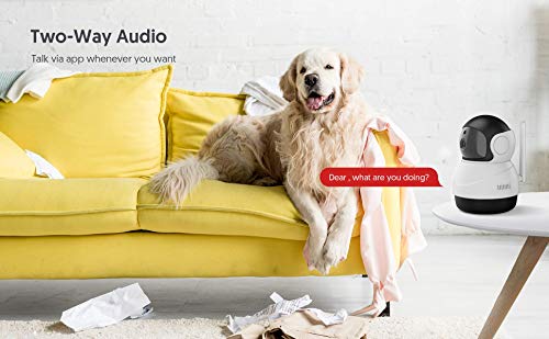 [2021 Upgraded] Pet Camera, Victure 1080P Wi-Fi Home Security Camera, Sound Detection, Motion Detection and Tracking, Two-Way Audio, Night Vision, Cloud Service, iOS/Android, APP Victure Home - Thumbnail 2