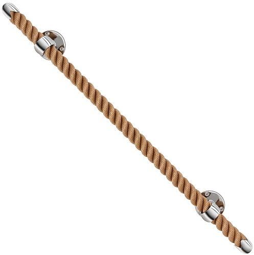 NAUTILUXE Collection Rope Towel Bar (Natural/Chrome, 30")