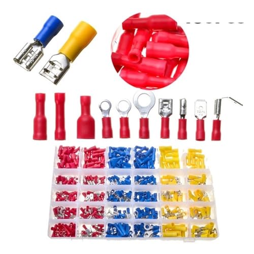 Cable Lugs Female and Male Insulated Wire Cable Connectors Crimp Terminals Electrical Kit Assortment(720pcs)