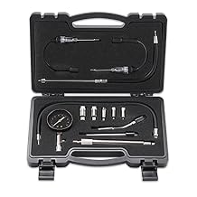 Lichamp 12pcs Compression Tester Adapter Kit with Spark Tester, Automotive Engine Cylinder Leak Down Compression Test Motor Pressure Gauge