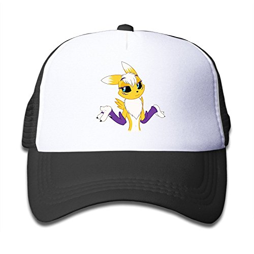 Unisex Kids Youth Digimon Tamers Renamon Shrug Anime Cartoon Mesh Hat