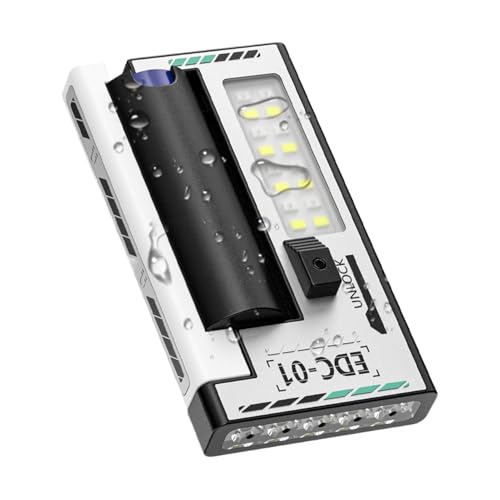 Luz de trabajo portátil, luz de trabajo LED magnética para exteriores, linterna regulable, lámpara impermeable para camping, exploración, pesca, mochilero, reparación de automóviles, sótano
