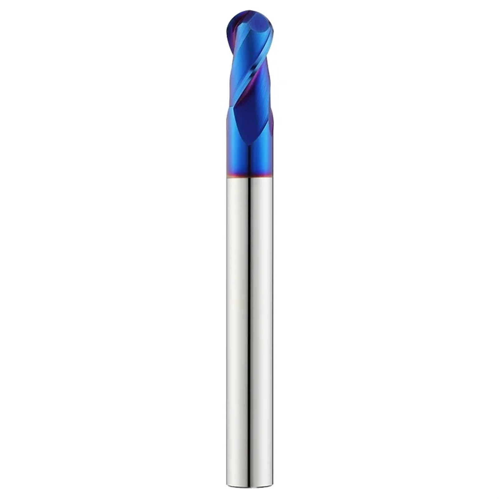 4mm 6mm 10mm vástago HRC65 2 flautas carburo punta esférica fresa de acero de tungsteno fresa enrutador herramienta de fresado fresas de extremo herramientas de corte(R5X10DX100L-2F)
