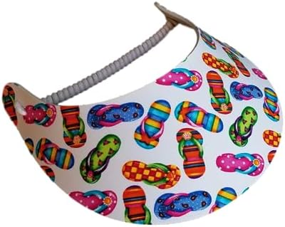 The Incredible Sunvisor Assorted Novelty Patterns Perfect for Summer! Made in The USA!! (Flipflops 4 Visor)
