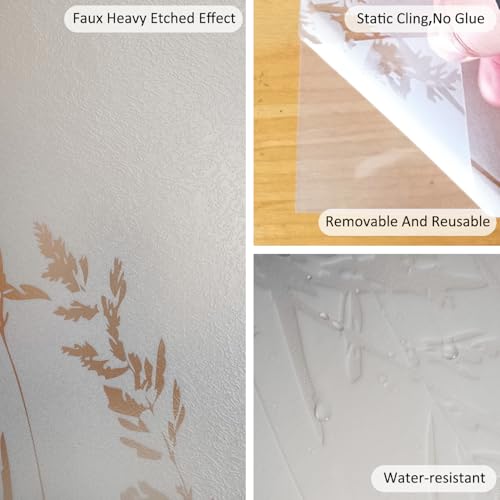 Vinilo Decorativo para Ventana Efecto Vidrio Grabado miniatura 2