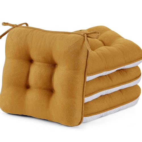BETU Chair Cushions for Dining Chairs Set of 4,3.5" Thick Kitchen...