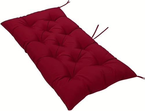 Srutirbo Cojín de banco impermeable para interiores y exteriores, antideslizante, para silla de jardín, sofá biplaza para muebles de patio, columpio