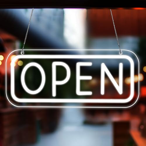 Panneau publicitaire LED ouvert avec interrupteur pour vitrine ombragée - 7