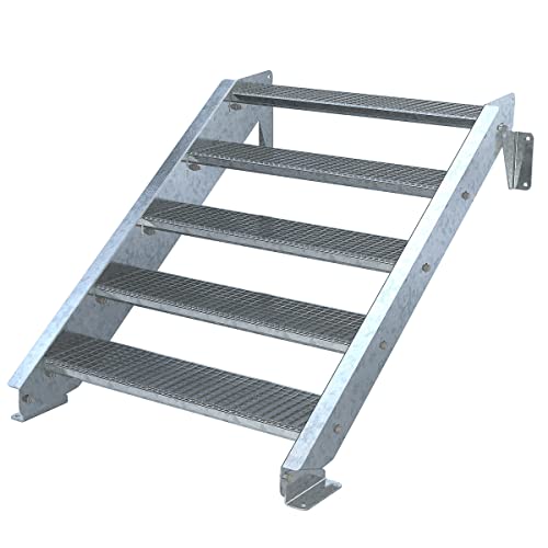 Preisvergleich Produktbild Außentreppe 5 Stufen ST2, Breite 100cm, ohne Geländer