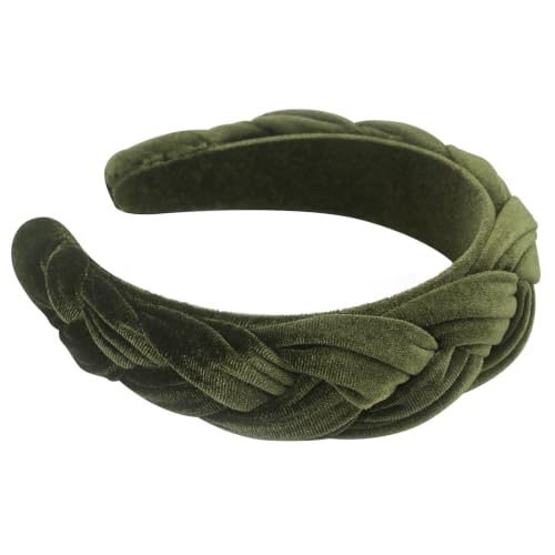 Image of DRESHOW Velvet Braided Headband Women Hair Hoop Elastic Hair Bands Fashion Headbands for Women