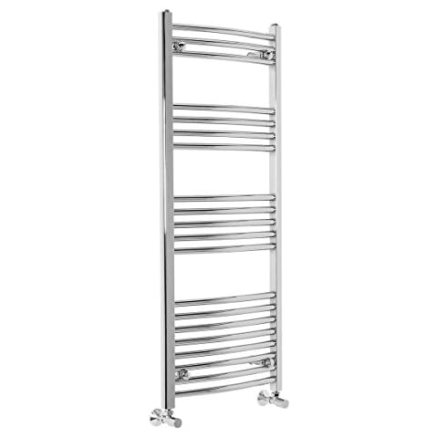 Warmehaus Curved Chrome Heated Towel Rail Cover