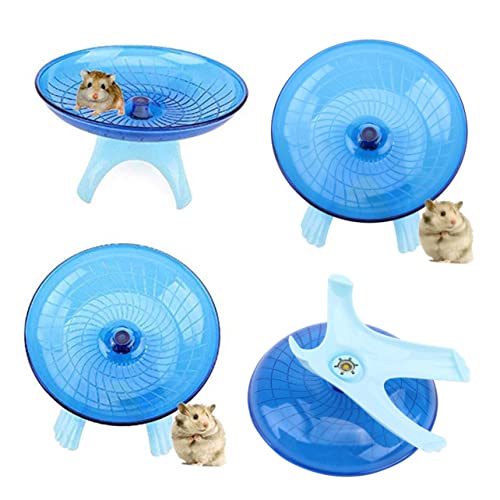 HEMOTON 1Pc Flying Saucer Exercise Wheel for Hamsters and Small Pets Durable Disc for Healthy Activity for Hedgehogs Pet Rats and More