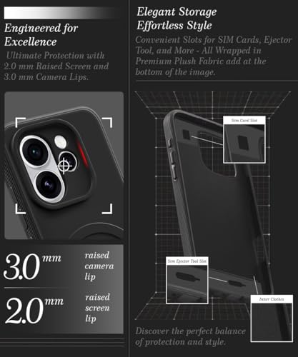 Image of WOW IMAGINE Back Case Cover for Oppo Reno 15 Pro 5G | Reno 15 Pro Mini | Soft Matte Silicone Case| Slim Fit & Shockproof | Camera Protection Bumper Cover (Black)