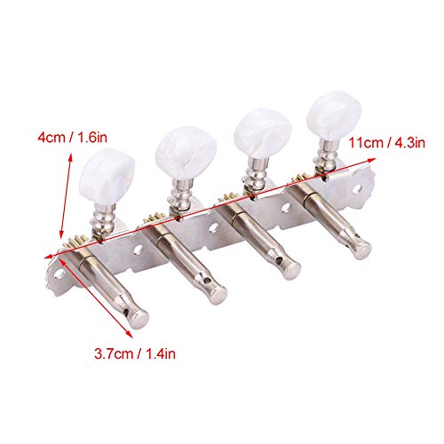 Alomejor Mandoline Tuning Pegs Mandoline Guitare Mécaniques 4L4R Blanc Boutons Ronds Tuning Pegs pour Mandoline - Les Beatles, Paul McCartney, John Lennon, RIngo Starr, George Harrison Alomejor Mandoline Tuning Pegs Mandoline Guitare Mécaniques 4L4R Blanc Boutons Ronds Tuning Pegs pour Mandoline – Image 3