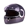 Royal Enfield RF1 FF Meteor Full Face Helmet | Certification: ISI & DOT | Added Safety: High Strength 3 Piece EPS | Outer Shell: High Impact Grade ABS | 4 Metal Mesh Intake Vents | Black XL