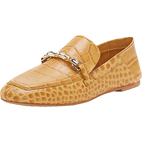 Vince camuto womens perenna leather slip on loafers yellow 6.5 me…