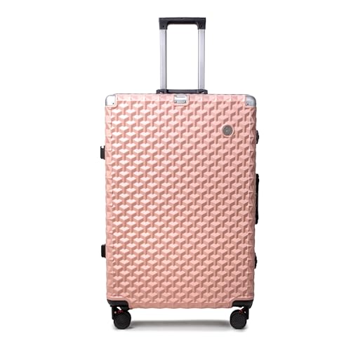 Image of Hard PC Trolley Luggage, Medium Size, 100% Polycarbonate, Lightweight and Durable, Silent Wheels, Anti-Theft with Aluminium Frame, and 2 TSA Locks, 24-Inch, Coral Mist
