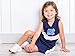 Wes and Willy Girls and Toddlers Game Day Cheering Outfit (North Carolina, 4T)