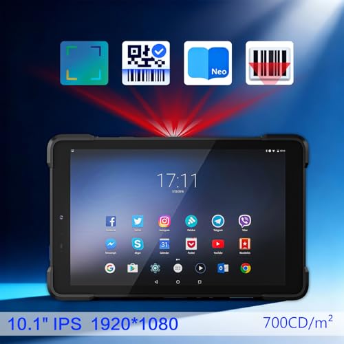 Image of FARSET Ultra Rugged Tablet P10, 10.1 inch Android 13 Warehouse Tablet PC, 8GB+128GB, GPS 1D /2D /QR Inventory Scanner, WiFi 6 & 5G LTE Barcode Scanner, 10000mAh High Capacity Battery, IP67 Waterproof