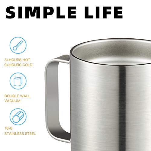 Meway 12Oz Mix Color Mug With Handle 8 Pack Bulk,Stainless Steel Insulated Travel Tumblers With Sliding Lid,Double Wall Vacuum Camping Coffee Cup For Hot & Cold Drinks Tea (Mix,Set Of 8) #TOP1