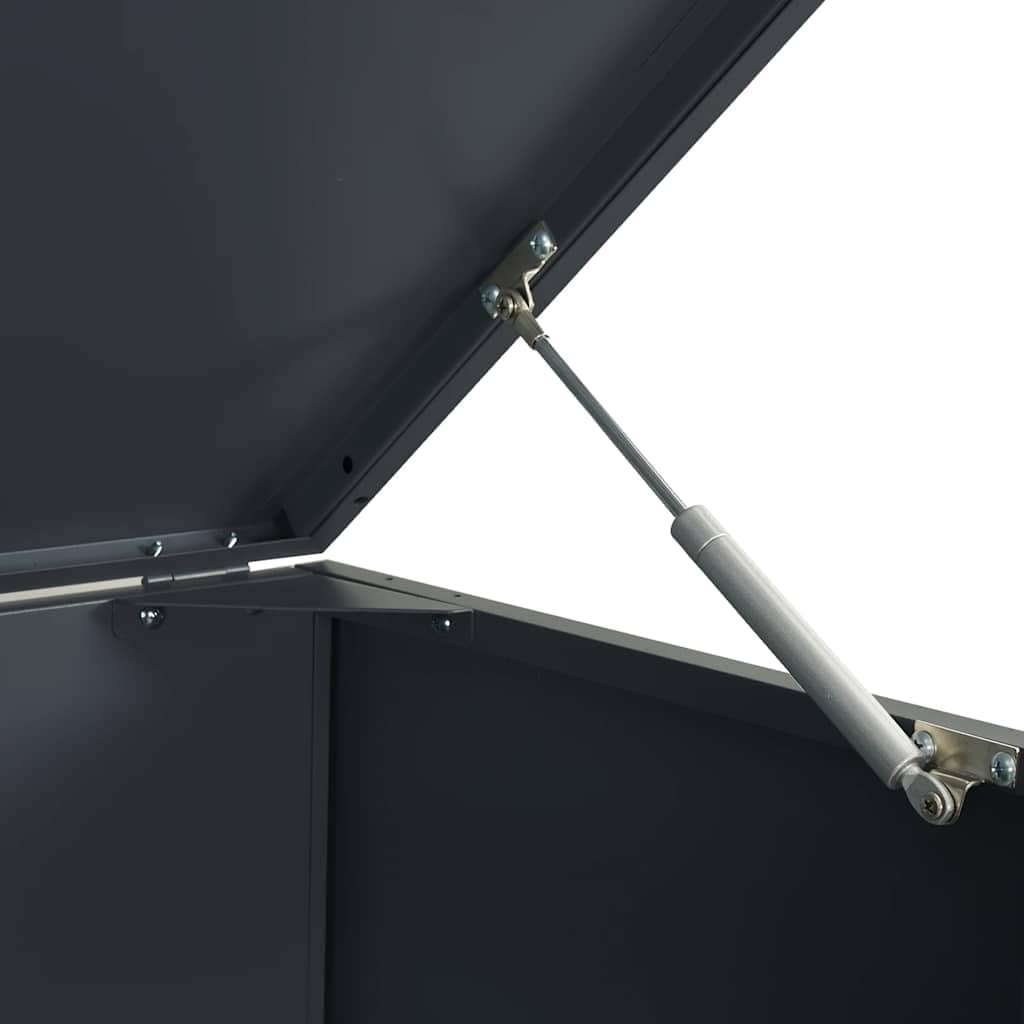 vidaXL Mülltonnenbox für Einzeltonne Anthrazit 69x79x117 cm Stahl