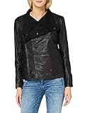  G-STAR RAW Womens Collar Slim Blazer wmn Leather Jacket, dk Black 568-6484, Medium