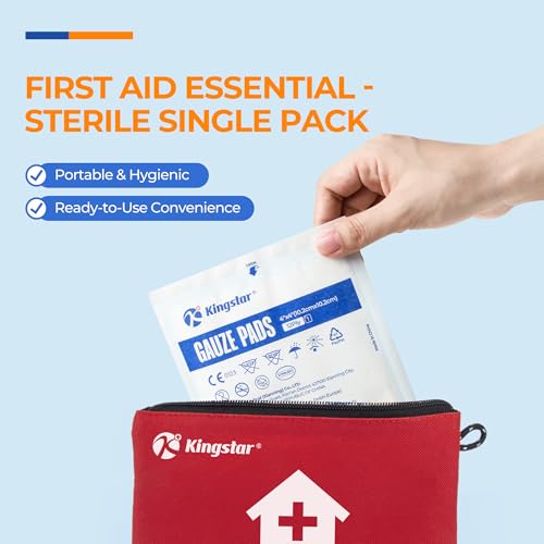 Image of 400 Packs Sterile Gauze Pads 4x4 Inch 12-Ply, 100% Cotton Large Gauze Sponges for Wound Care, Highly Absorbent Bulk Hospital-Grade First Aid & Surgical Dressing