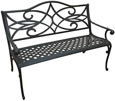 The Outdoor Patio Store Commercial-Grade Cast Aluminum Garden Bench