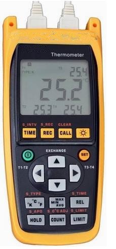 Thermomètre 4 canaux Gowe affichage simultané et résolution ultra-précise 0,1 °F