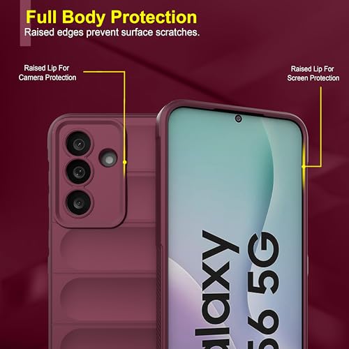Image of amazon basics Back Case Cover for Samsung Galaxy M56 5G | Compatible for Samsung Galaxy M56 5G Back Cover | Liquid Silicon Magic Case with Camera Protection | Plum